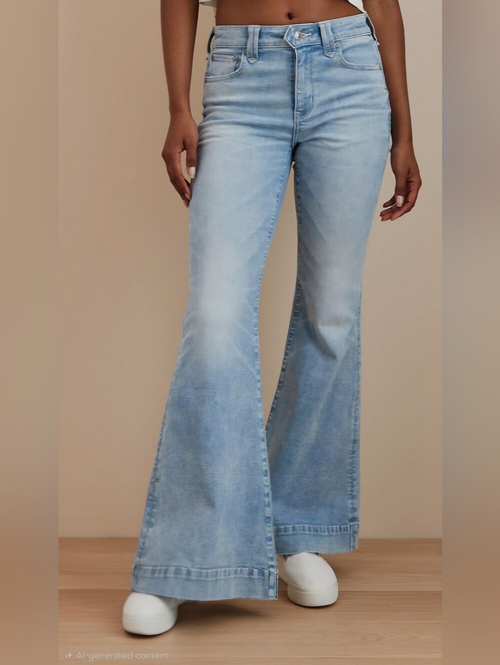 American Eagle Festival Flare Jeans Light Wash Size 12 Excellent Condition!